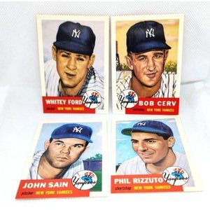 Topps Baseball Archives 1953 Series Reprint New York Yankees Trading Cards